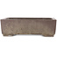 Rectangular unglazed bonsai pot by Yamaaki - 322 x 230 x 95 mm