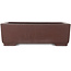 Rectangular unglazed bonsai pot by Yamaaki - 327 x 236 x 100 mm