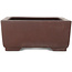 Rectangular unglazed bonsai pot by Yamaaki - 327 x 236 x 100 mm