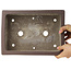 Maceta rectangular sin esmaltar para bonsái de Yamaaki - 322 x 230 x 95 mm