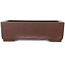 Rectangular unglazed bonsai pot by Yamaaki - 327 x 236 x 100 mm