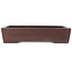 Rectangular unglazed bonsai pot by Yamaaki - 375 x 260 x 80 mm