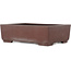 Rectangular unglazed bonsai pot by Yamaaki - 327 x 236 x 100 mm