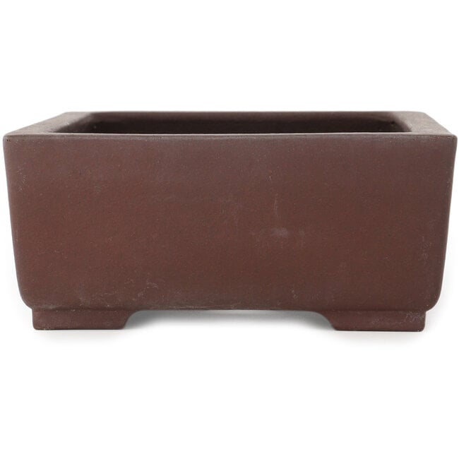 Maceta rectangular sin esmaltar para bonsái de Yamaaki - 327 x 236 x 100 mm