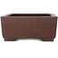 Rectangular unglazed bonsai pot by Yamaaki - 327 x 236 x 100 mm