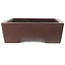 Rectangular unglazed bonsai pot by Yamaaki - 375 x 260 x 80 mm