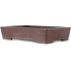Rectangular unglazed bonsai pot by Yamaaki - 375 x 260 x 80 mm