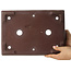 Maceta rectangular sin esmaltar para bonsái de Yamaaki - 327 x 236 x 100 mm