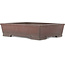 Pot à bonsaï rectangulaire non émaillé de Yamaaki - 375 x 302 x 90 mm