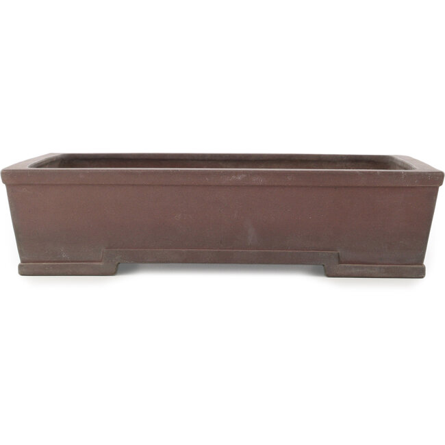Vaso bonsai rettangolare non smaltato di Yamaaki - 375 x 302 x 90 mm