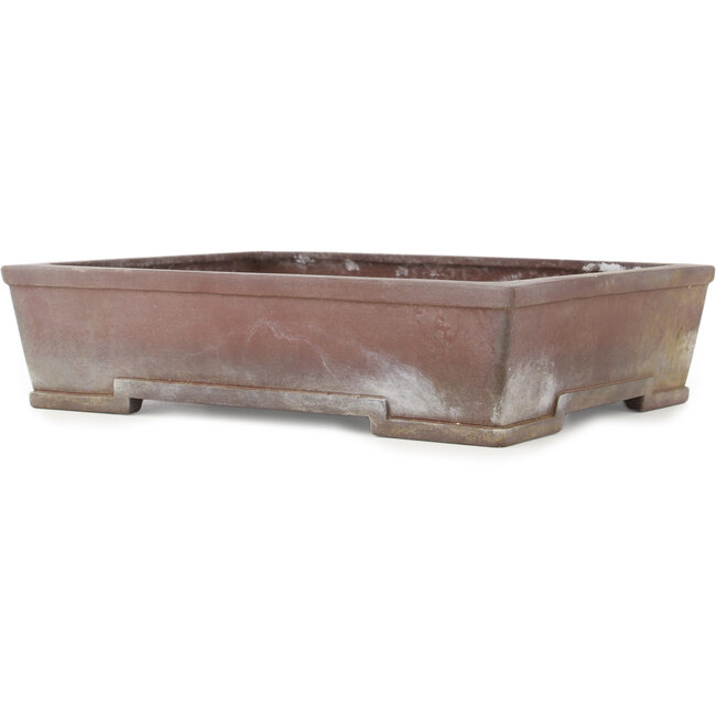 Maceta rectangular sin esmaltar para bonsái de Yamaaki - 378 x 300 x 90 mm