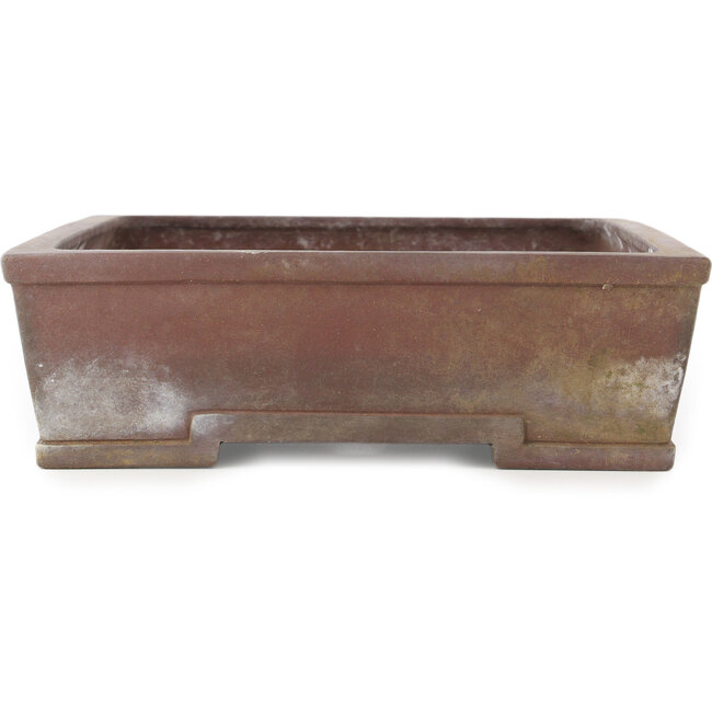 Maceta rectangular sin esmaltar para bonsái de Yamaaki - 378 x 300 x 90 mm