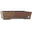 Rectangular unglazed bonsai pot by Yamaaki - 378 x 300 x 90 mm