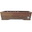 Rectangular unglazed bonsai pot by Yamaaki - 378 x 300 x 90 mm