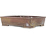 Rectangular unglazed bonsai pot by Yamaaki - 378 x 300 x 90 mm