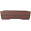 Rectangular unglazed bonsai pot by Yamaaki - 375 x 275 x 95 mm