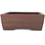 Rectangular unglazed bonsai pot by Yamaaki - 375 x 275 x 95 mm