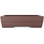 Rectangular unglazed bonsai pot by Yamaaki - 375 x 275 x 95 mm