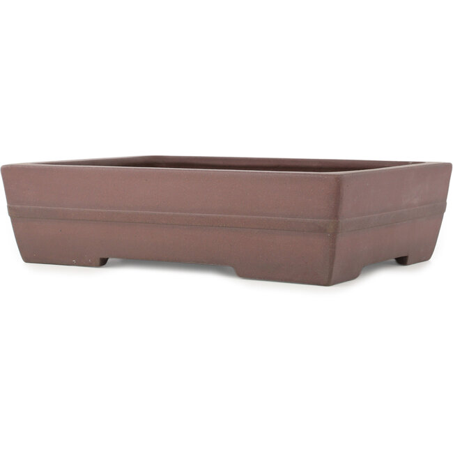 Vaso bonsai rettangolare non smaltato di Yamaaki - 375 x 275 x 95 mm