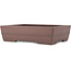 Maceta rectangular sin esmaltar para bonsái de Yamaaki - 375 x 275 x 95 mm