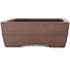 Rectangular unglazed bonsai pot by Yamaaki - 375 x 275 x 95 mm