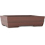 Rectangular unglazed bonsai pot by Yamaaki - 375 x 275 x 95 mm