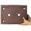 Maceta rectangular sin esmaltar para bonsái de Yamaaki - 375 x 275 x 95 mm