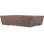 Rectangular unglazed bonsai pot by Yamaaki - 405 x 300 x 102 mm