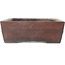 Rectangular unglazed bonsai pot by Yamaaki - 405 x 300 x 102 mm