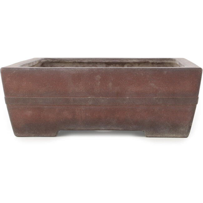 Vaso bonsai rettangolare non smaltato di Yamaaki - 405 x 300 x 102 mm