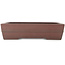 Pot à bonsaï rectangulaire non émaillé de Yamaaki - 405 x 300 x 100 mm