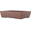 Pot à bonsaï rectangulaire non émaillé de Yamaaki - 405 x 300 x 100 mm