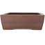Rectangular unglazed bonsai pot by Yamaaki - 405 x 300 x 100 mm