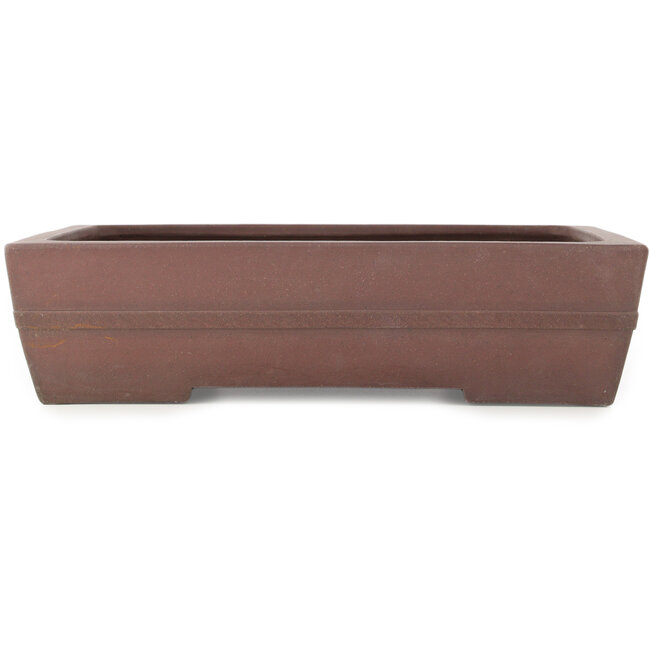 Vaso bonsai rettangolare non smaltato di Yamaaki - 405 x 300 x 100 mm
