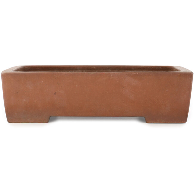 Maceta rectangular sin esmaltar para bonsái de Kizan - 325 x 245 x 85 mm