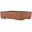 Rectangular unglazed bonsai pot by Kizan - 325 x 245 x 85 mm