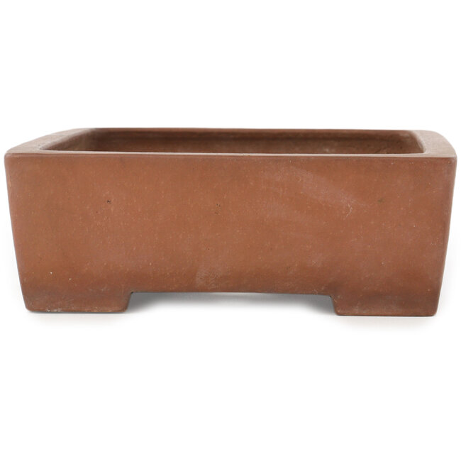Rechthoekige ongeglazuurde bonsaipot van Kizan - 325 x 245 x 85 mm