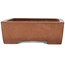 Pot à bonsaï rectangulaire non émaillé de Kizan - 325 x 245 x 85 mm