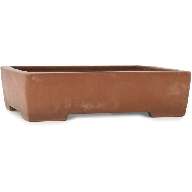 Vaso bonsai rettangolare non smaltato di Kizan - 325 x 245 x 85 mm