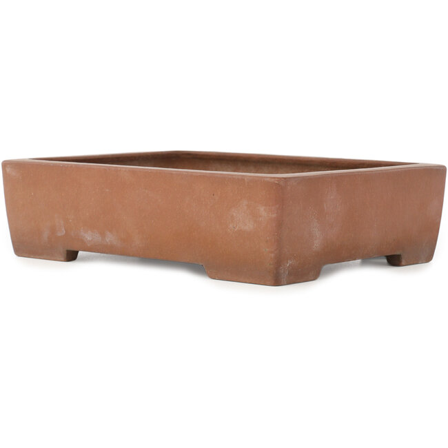 Rectangular unglazed bonsai pot by Kizan - 325 x 245 x 85 mm