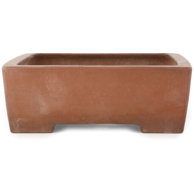 Rectangular unglazed bonsai pot by Kizan - 325 x 245 x 85 mm