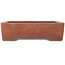 Rectangular unglazed bonsai pot by Kizan - 382 x 300 x 95 mm