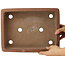 Pot à bonsaï rectangulaire non émaillé de Kizan - 325 x 245 x 85 mm