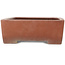 Rectangular unglazed bonsai pot by Kizan - 382 x 300 x 95 mm