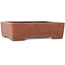 Rectangular unglazed bonsai pot by Kizan - 382 x 300 x 95 mm