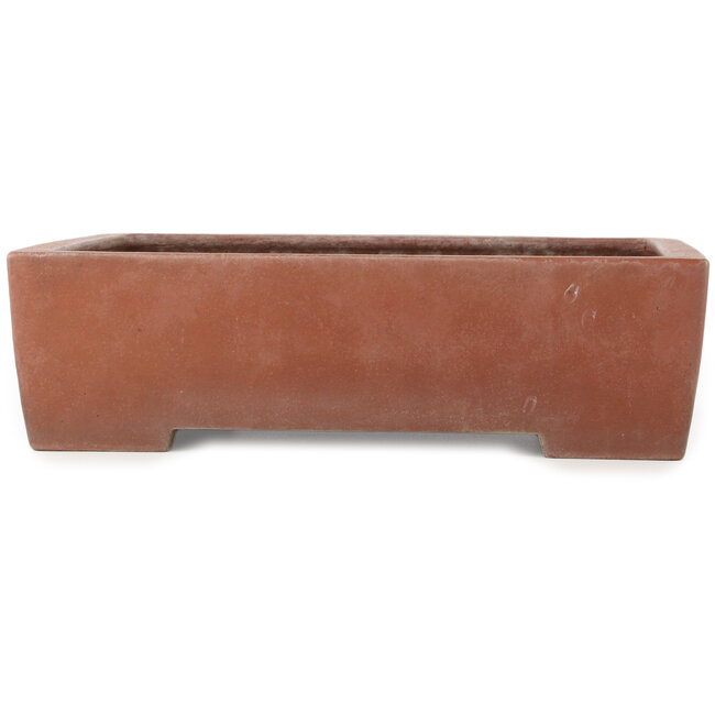 Vaso bonsai rettangolare non smaltato di Kizan - 382 x 300 x 95 mm