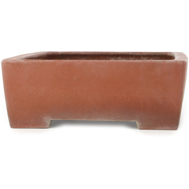 Rectangular unglazed bonsai pot by Kizan - 382 x 300 x 95 mm