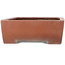Rectangular unglazed bonsai pot by Kizan - 382 x 300 x 95 mm