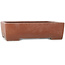 Rectangular unglazed bonsai pot by Kizan - 382 x 300 x 95 mm