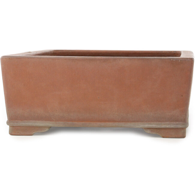 Rechthoekige ongeglazuurde bonsaipot van Kizan - 385 x 290 x 105 mm